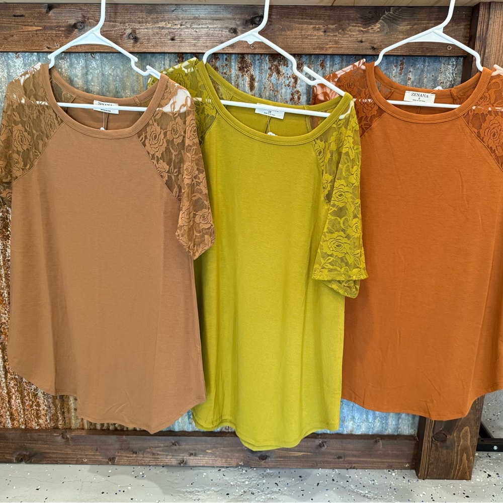 Zenana Brand, Asymmetrical Short Sleeve T-Shirt